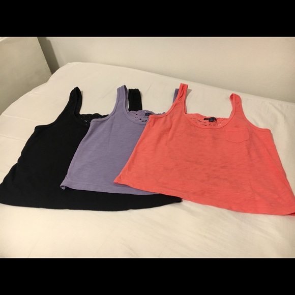 AEO Cotton Lace Tank Tops - Picture 1 of 7